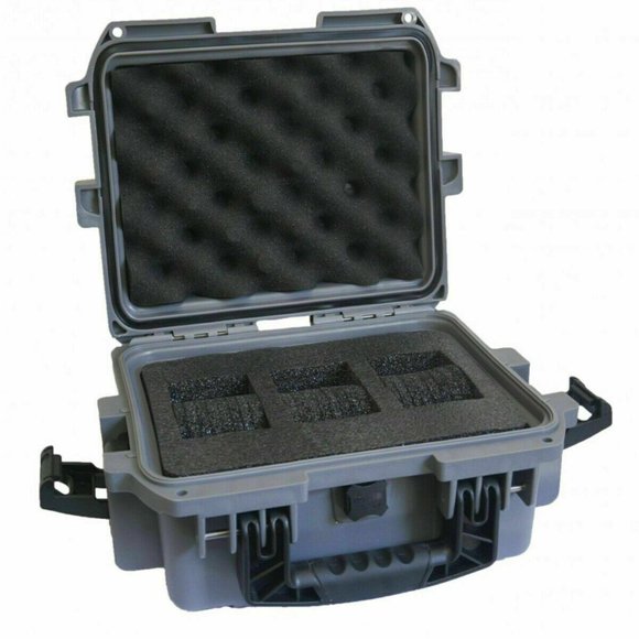 INVICTA 3 SLOT GRAY PATCH WORK WATCH PROTECTOR DIVE CASE WITH A TOP HANDLE - Picture 2 of 2